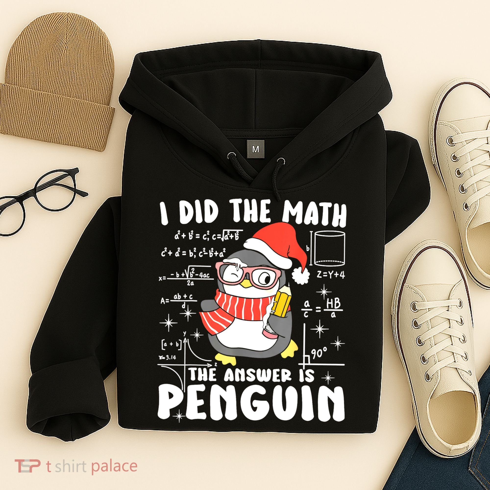 I Did The Math The Answer Is Penguin Christmas Hoodie