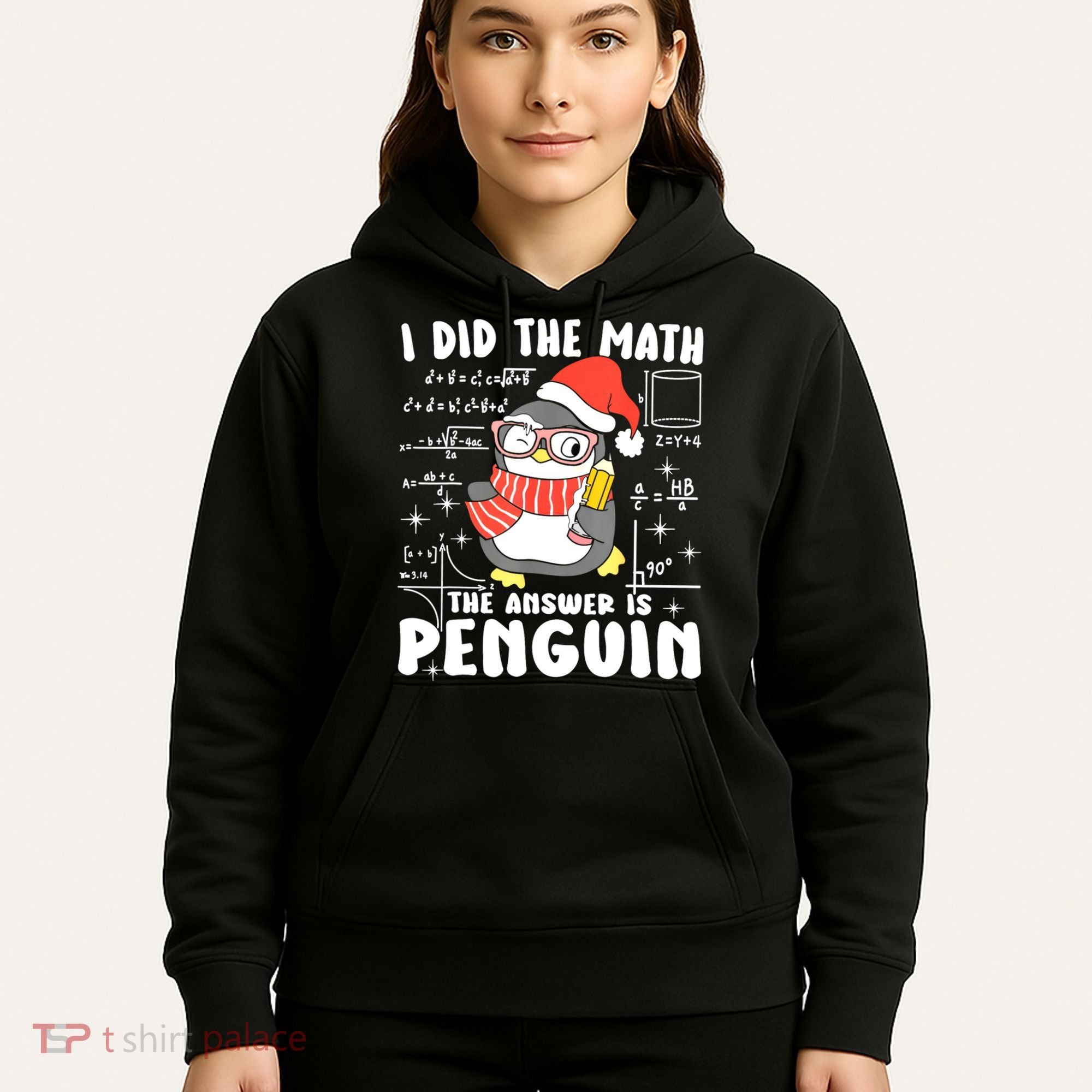 I Did The Math The Answer Is Penguin Christmas Hoodie