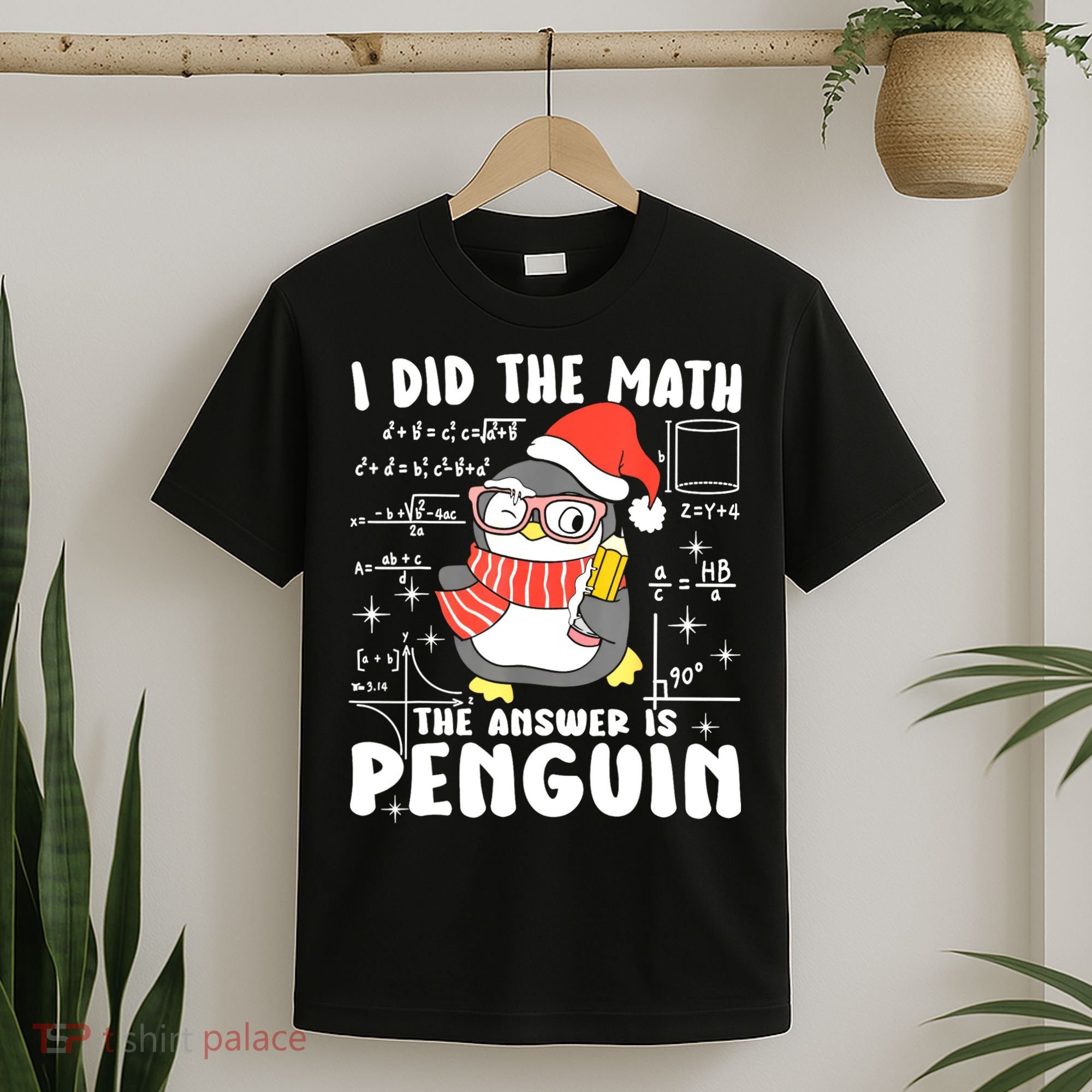 I Did The Math The Answer Is Penguin Christmas T-Shirt