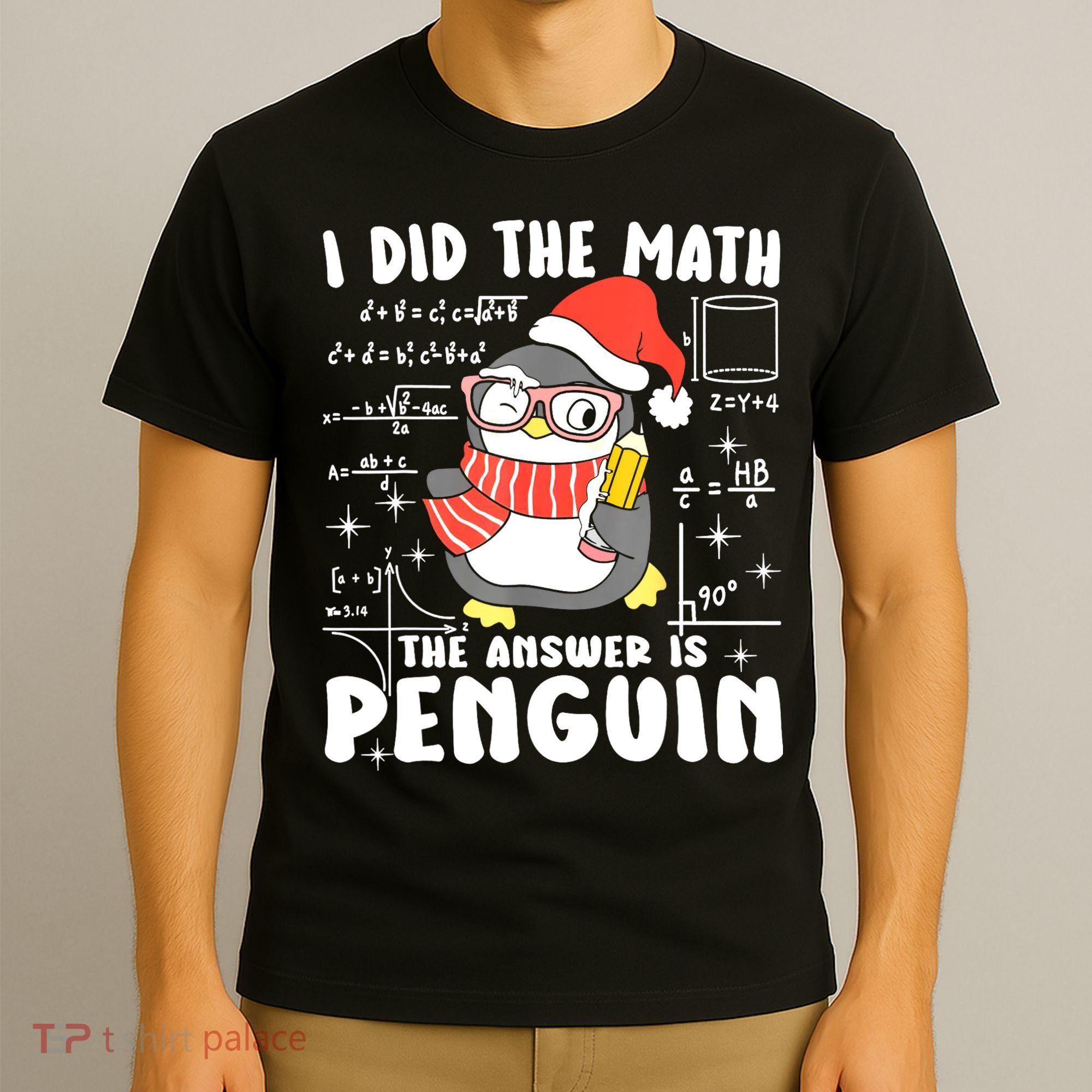 I Did The Math The Answer Is Penguin Christmas T-Shirt
