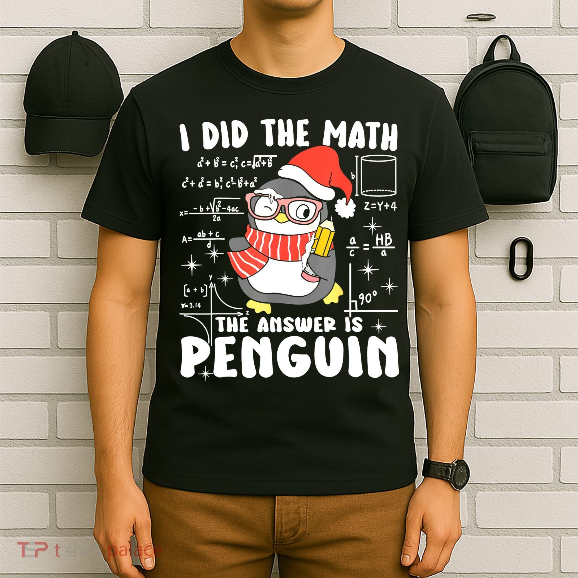 I Did The Math The Answer Is Penguin Christmas T-Shirt