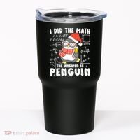 I Did The Math The Answer Is Penguin Christmas Tumbler thumb 0