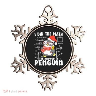 I Did The Math The Answer Is Penguin Christmas Ornament