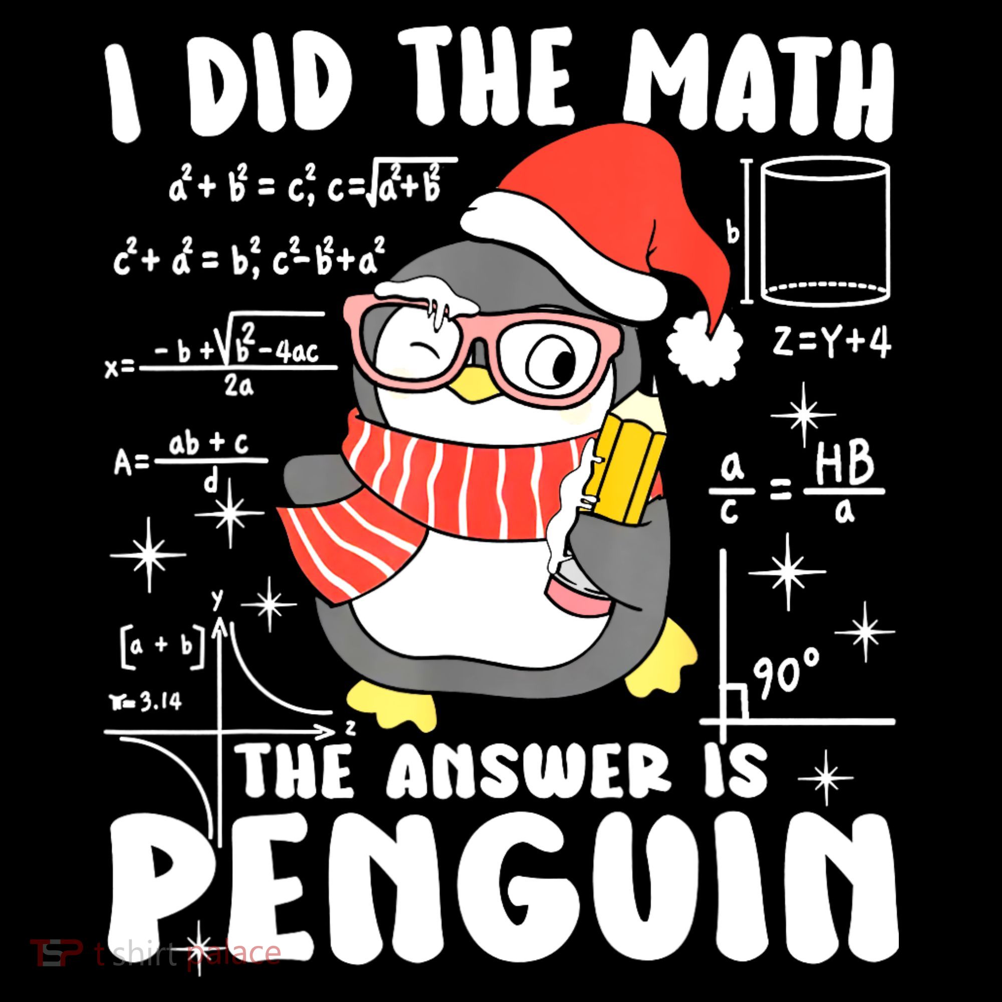 I Did The Math The Answer Is Penguin Christmas Women's T-Shirt