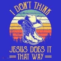 I Don't Think Jesus Does It That Way Southern Western Visor thumb 3