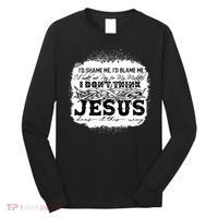 I Don't Think Jesus Does It That Way Bleached Christian Long Sleeve Shirt thumb 0