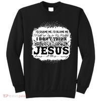 I Don't Think Jesus Does It That Way Bleached Christian Sweatshirt thumb 0