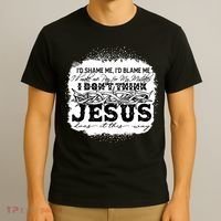 I Don't Think Jesus Does It That Way Bleached Christian T-Shirt thumb 3
