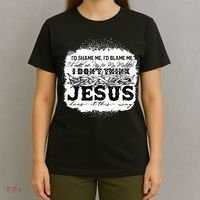 I Don't Think Jesus Does It That Way Bleached Christian T-Shirt thumb 4