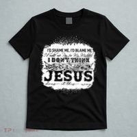 I Don't Think Jesus Does It That Way Bleached Christian T-Shirt thumb 5