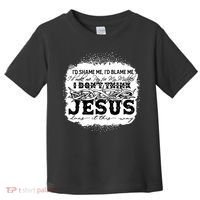 I Don't Think Jesus Does It That Way Bleached Christian Toddler T-Shirt thumb 0