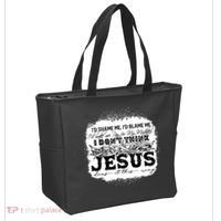I Don't Think Jesus Does It That Way Bleached Christian Tote Bag thumb 2