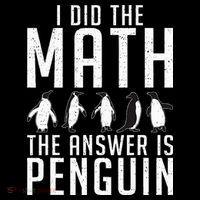 I did the Math the Answer is Penguin funny Ornament thumb 1