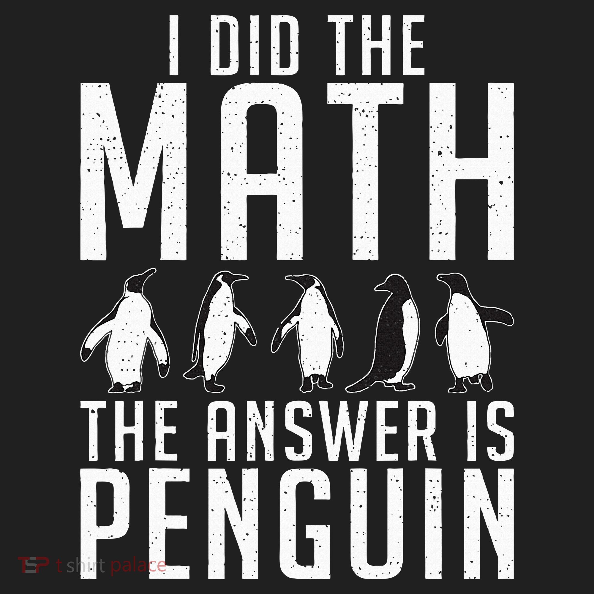 I did the Math the Answer is Penguin funny Golf Towel