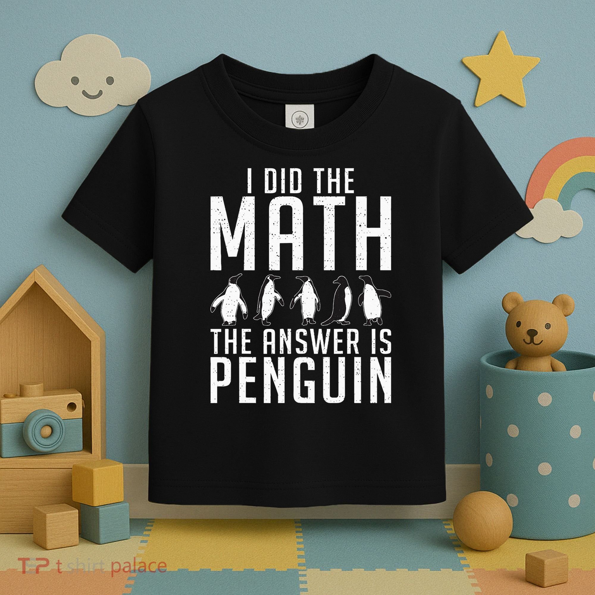 I did the Math the Answer is Penguin funny Toddler T-Shirt