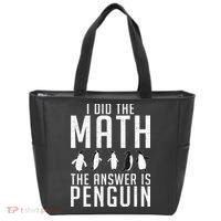 I did the Math the Answer is Penguin funny Tote Bag thumb 0