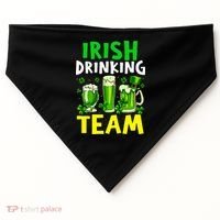 Irish Drinking Team Beer Day Happy Saint Patrick day USA-Made Doggie Bandana thumb 0