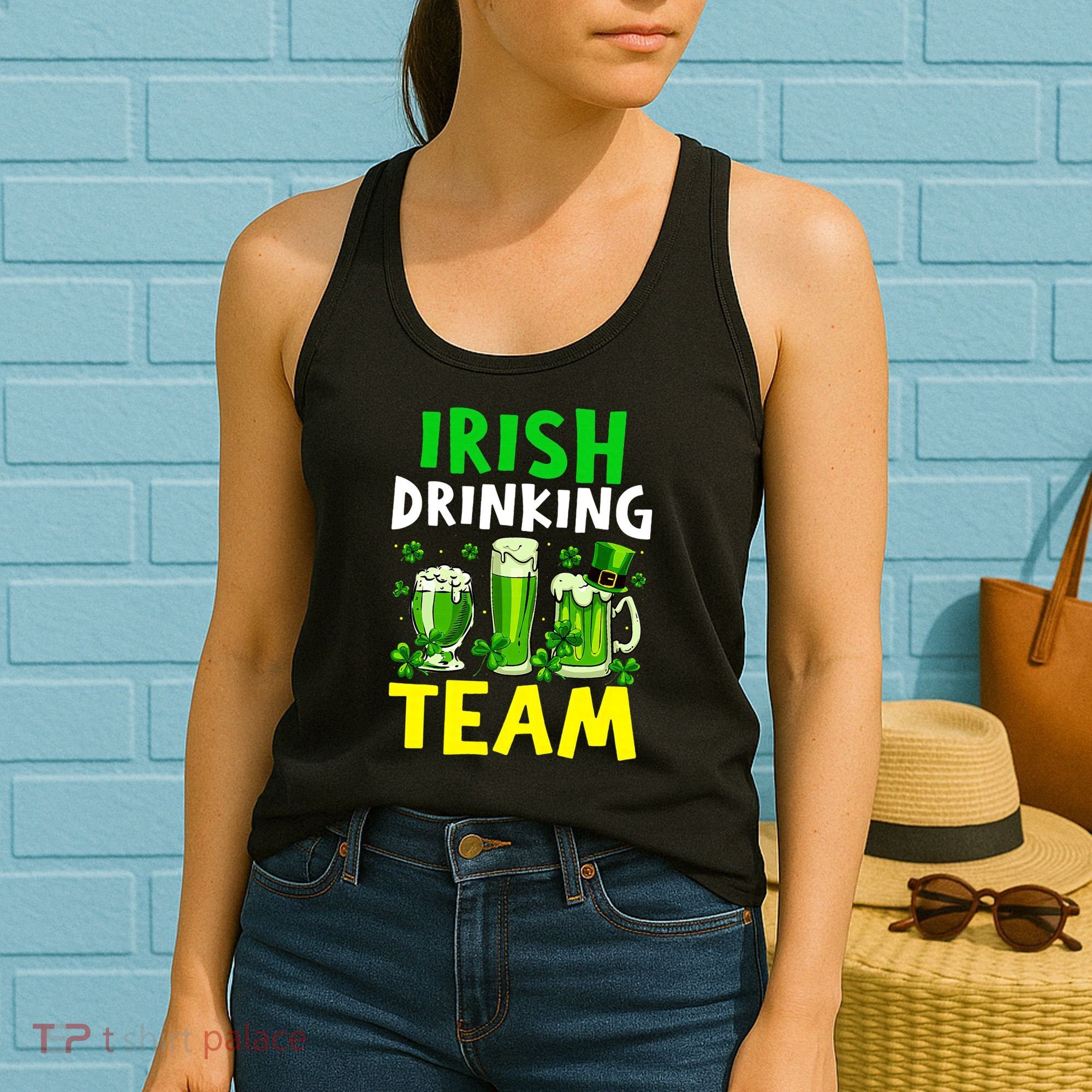 Irish Drinking Team Beer Day Happy Saint Patrick day Women's Tank Top