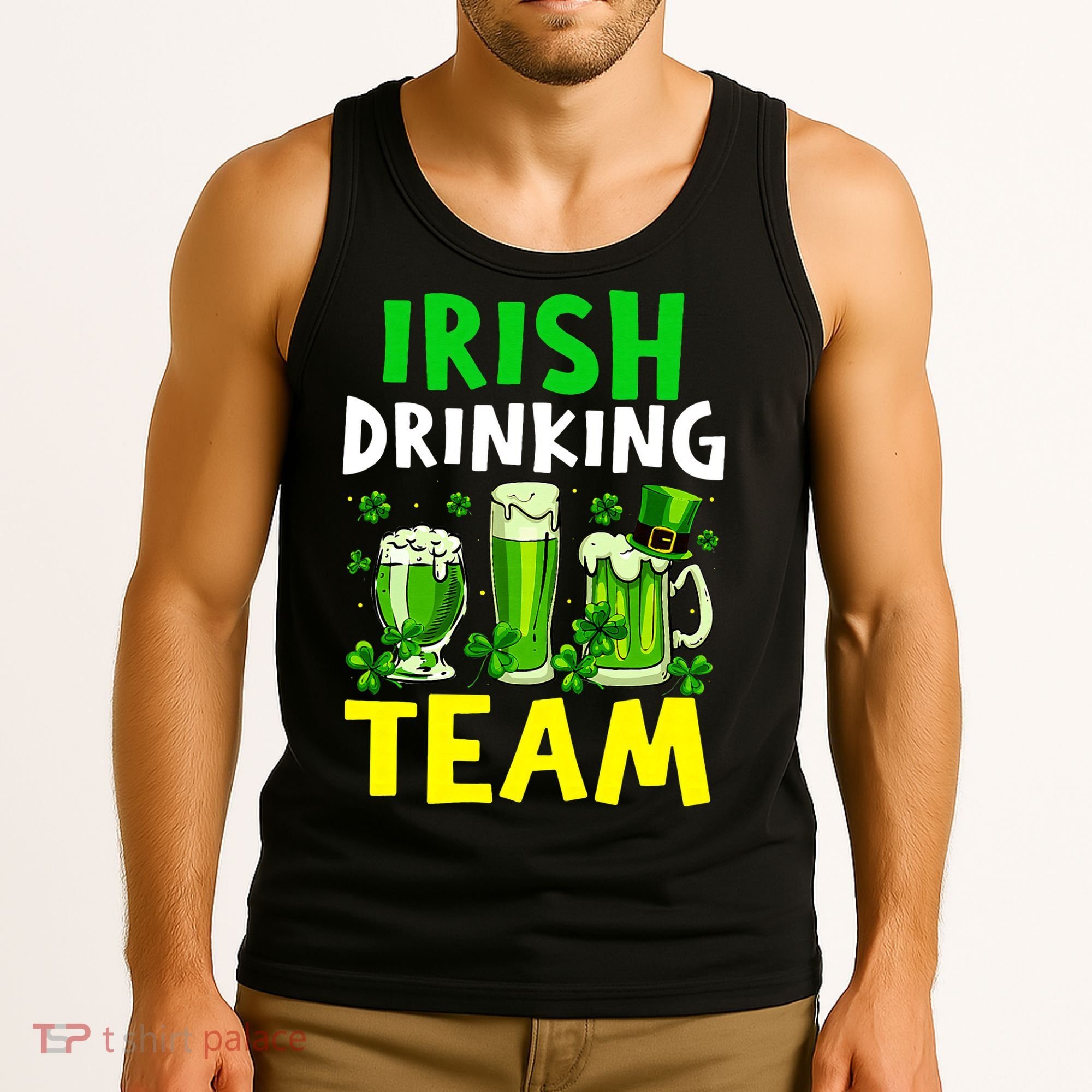 Irish Drinking Team Beer Day Happy Saint Patrick day Tank Top