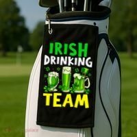 Irish Drinking Team Beer Day Happy Saint Patrick day Golf Towel thumb 2