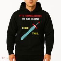 Its Dangerous To Go Alone Funny Gamer Video Game Hoodie thumb 2