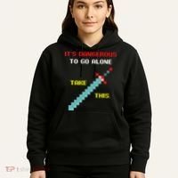Its Dangerous To Go Alone Funny Gamer Video Game Hoodie thumb 5