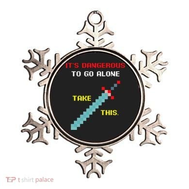 Its Dangerous To Go Alone Funny Gamer Video Game Ornament
