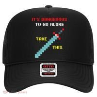 Its Dangerous To Go Alone Funny Gamer Video Game Hat thumb 0