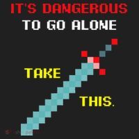 Its Dangerous To Go Alone Funny Gamer Video Game Hat thumb 2