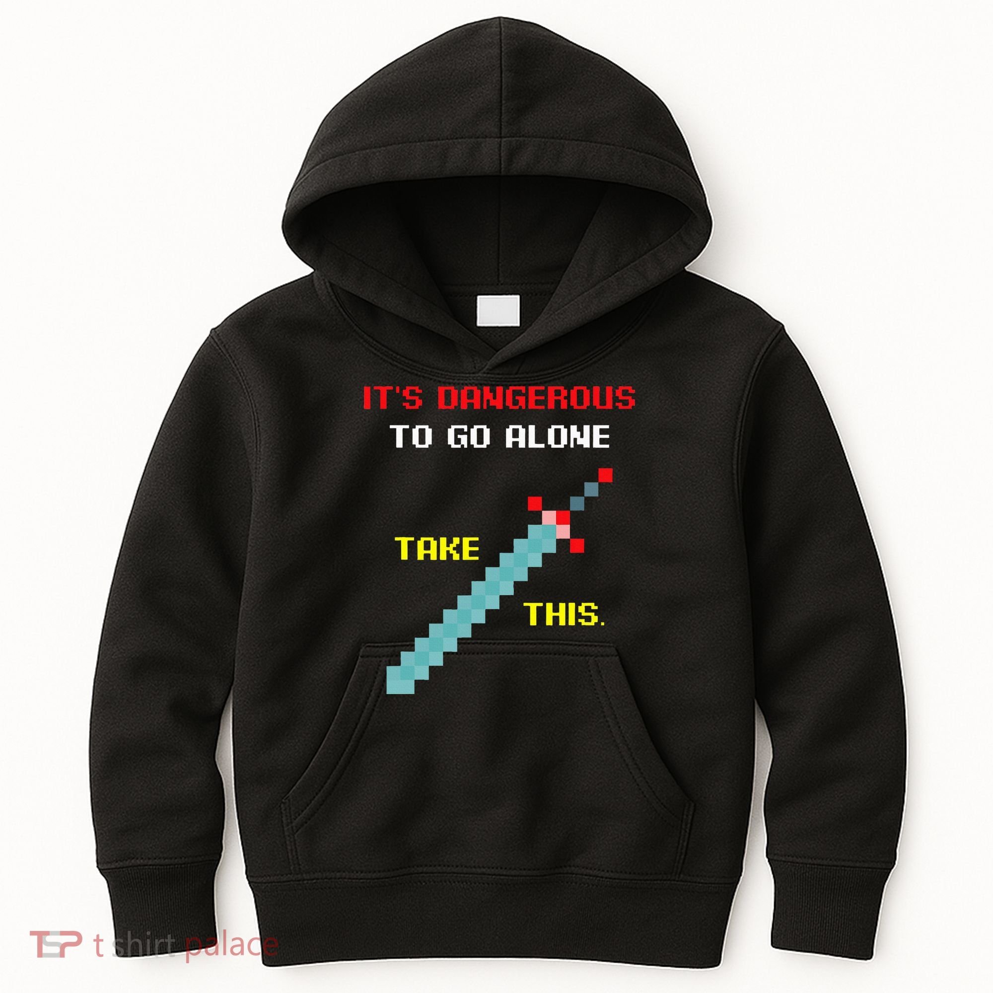 Its Dangerous To Go Alone Funny Gamer Video Game Kids Hoodie