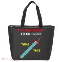Its Dangerous To Go Alone Funny Gamer Video Game Tote Bag thumb 0