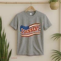 I Dissent USA Flag Vintage T-Shirt thumb 2