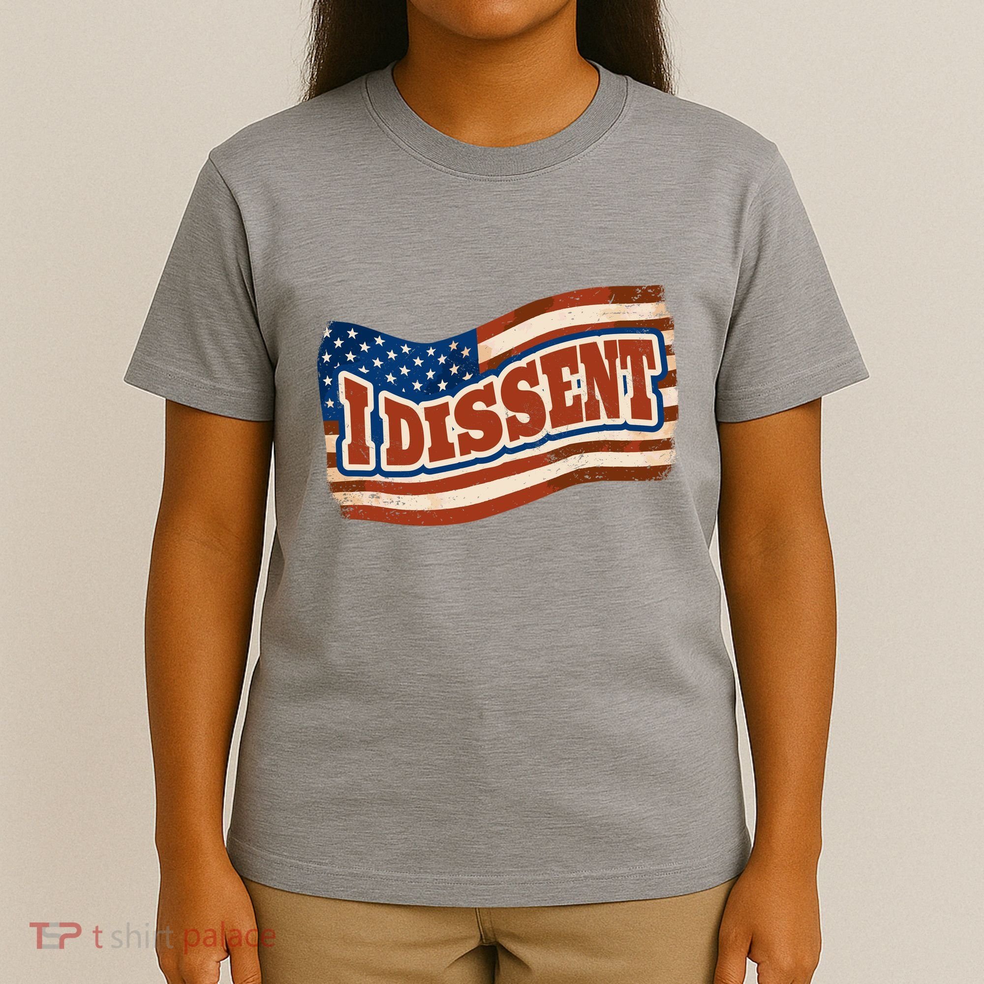 I Dissent USA Flag Vintage T-Shirt