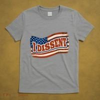 I Dissent USA Flag Vintage T-Shirt thumb 5