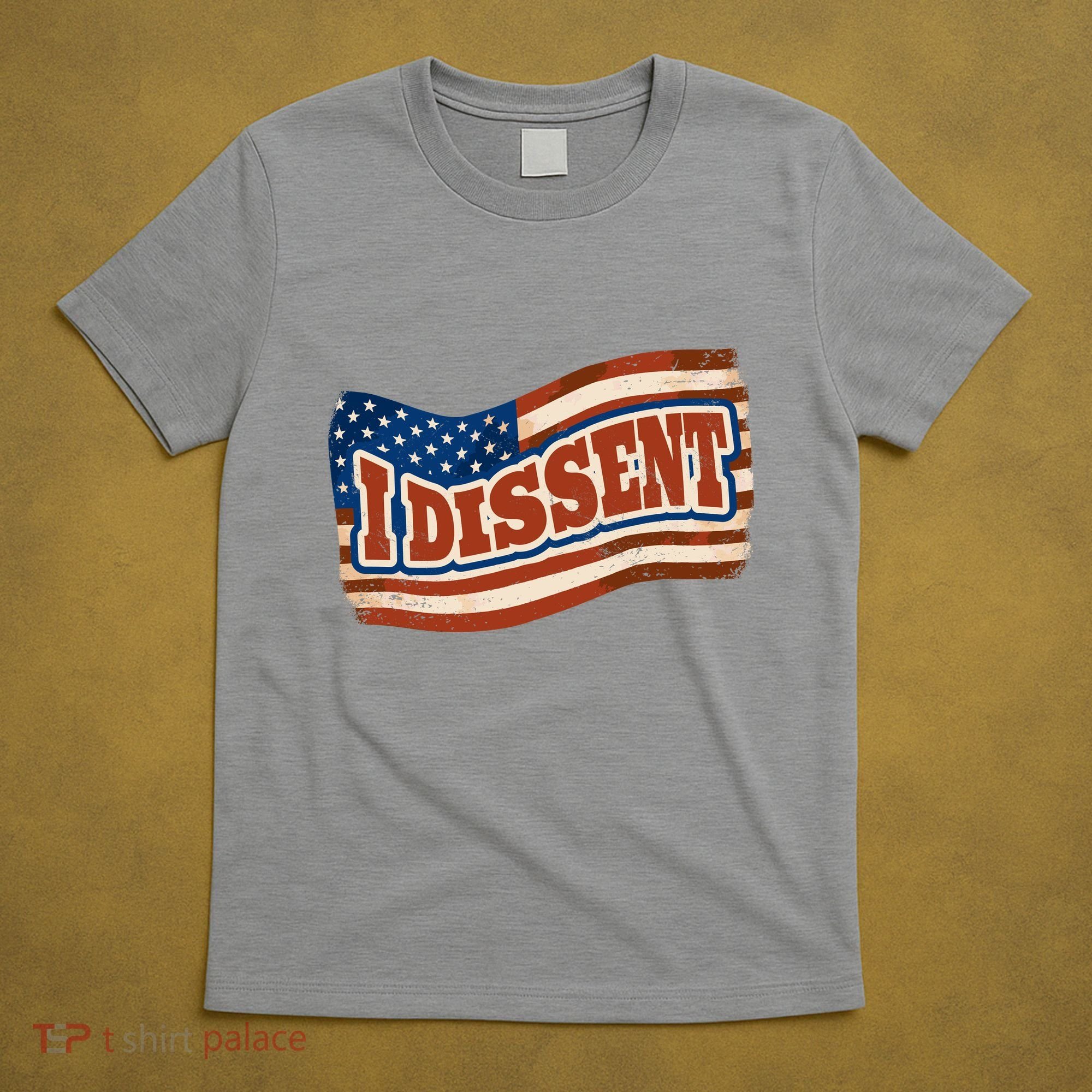 I Dissent USA Flag Vintage T-Shirt