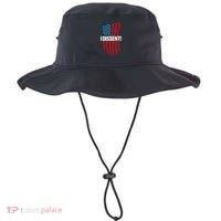 I Dissent! Vote Blue To Save Democracy Fight Facism Flag Bucket Hat thumb 0