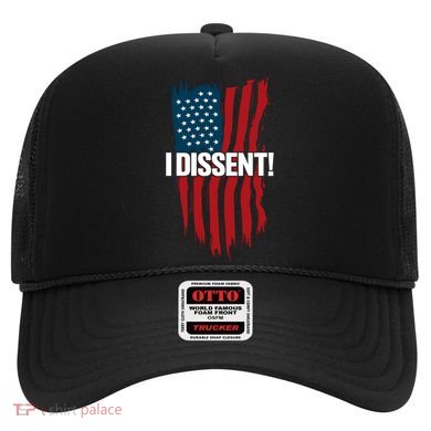 I Dissent! Vote Blue To Save Democracy Fight Facism Flag Hat