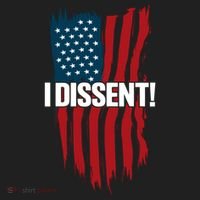 I Dissent! Vote Blue To Save Democracy Fight Facism Flag Hat thumb 2