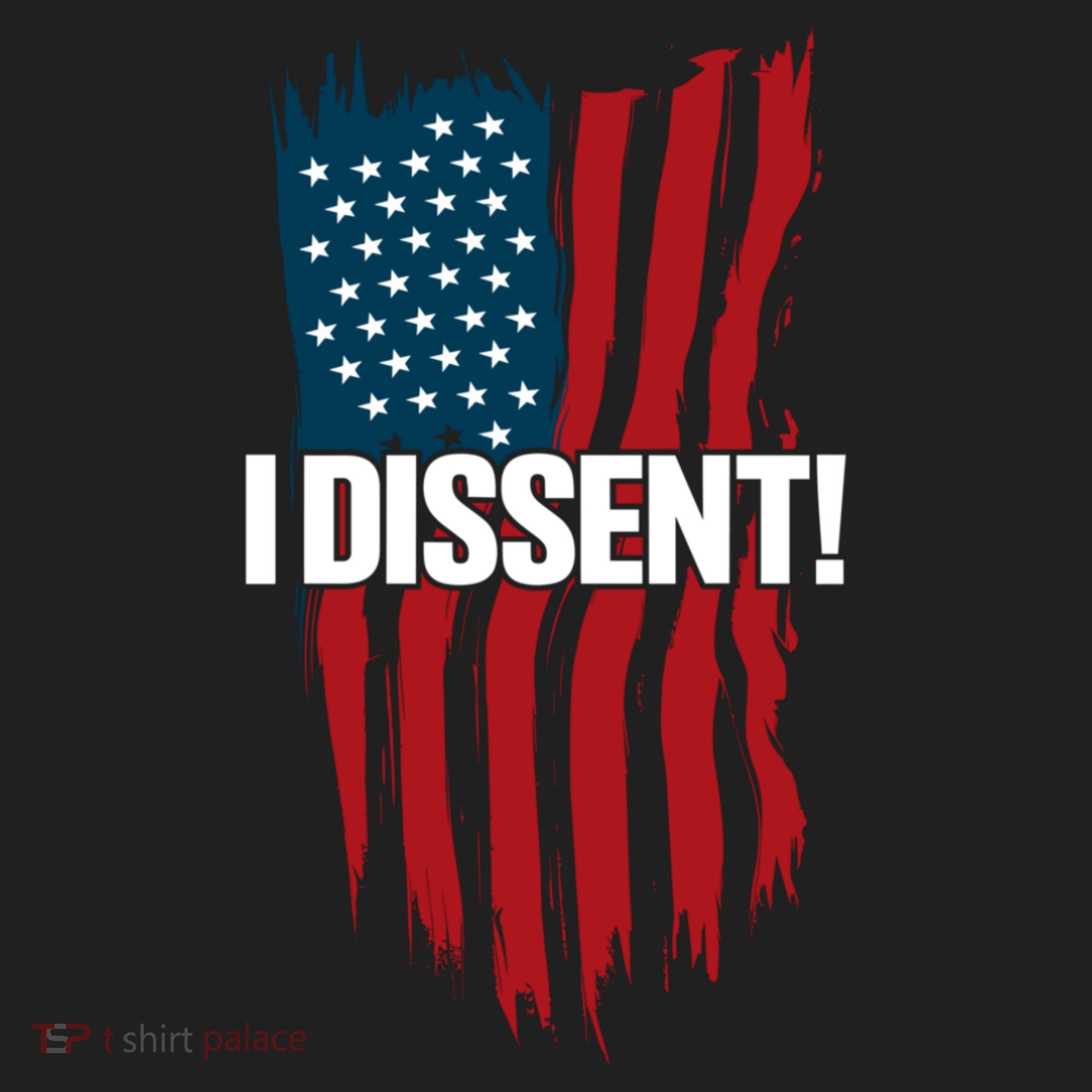 I Dissent! Vote Blue To Save Democracy Fight Facism Flag Hat
