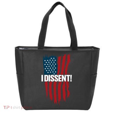 I Dissent! Vote Blue To Save Democracy Fight Facism Flag Tote Bag