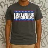 I Dont Vote For Convicted Felons Trump T-Shirt thumb 3