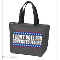 I Dont Vote For Convicted Felons Trump Tote Bag thumb 3