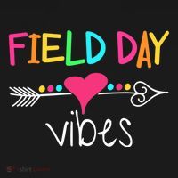 Ield Day Vibes Last Day Of School Field Day Teachers Gift USA-Made Doggie Bandana thumb 2