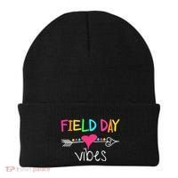 Ield Day Vibes Last Day Of School Field Day Teachers Gift Beanie thumb 0