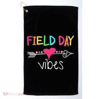 Ield Day Vibes Last Day Of School Field Day Teachers Gift Golf Towel thumb 0