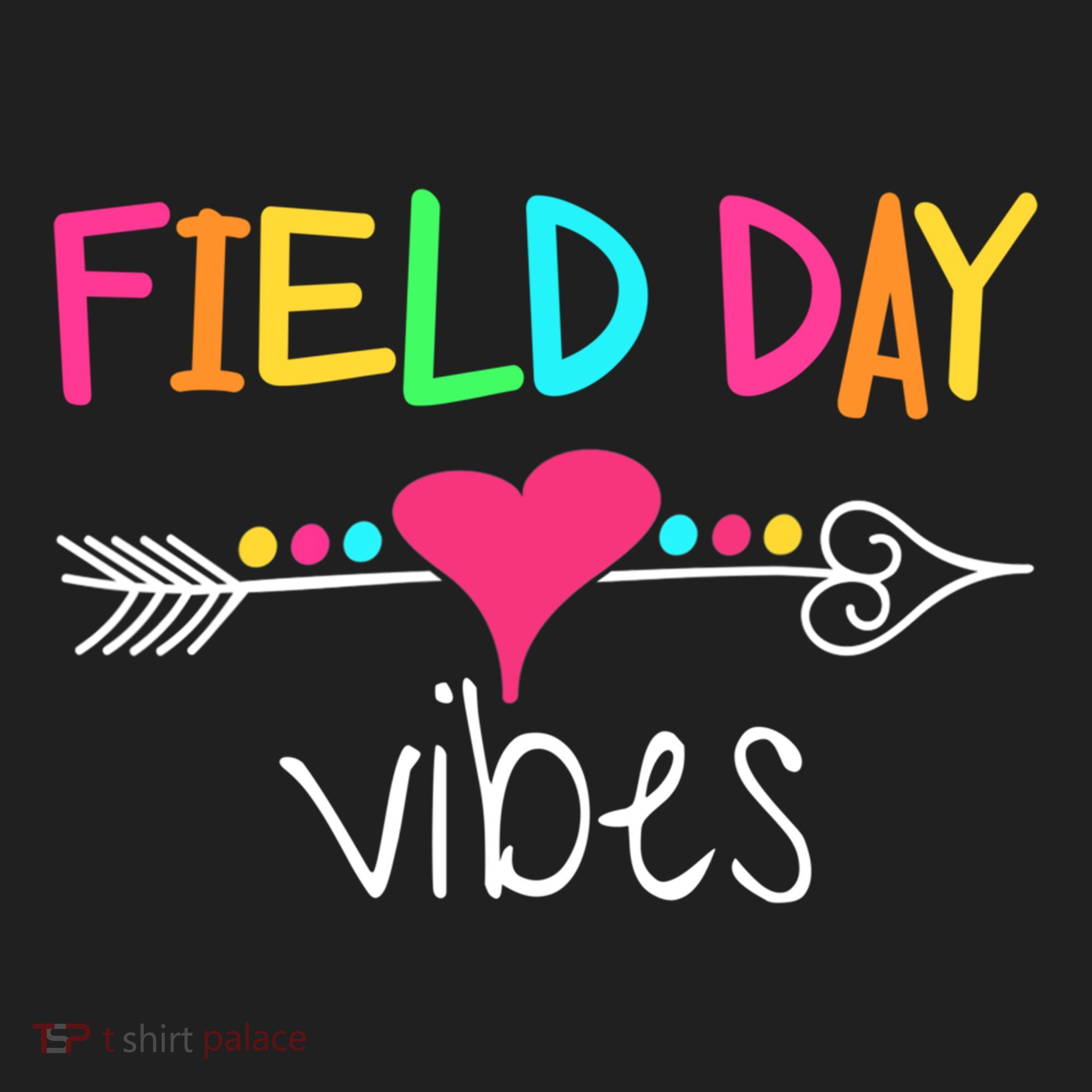 Ield Day Vibes Last Day Of School Field Day Teachers Gift Golf Towel