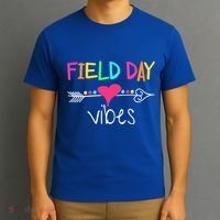 Ield Day Vibes Last Day Of School Field Day Teachers Gift T-Shirt thumb 3
