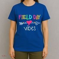 Ield Day Vibes Last Day Of School Field Day Teachers Gift T-Shirt thumb 4