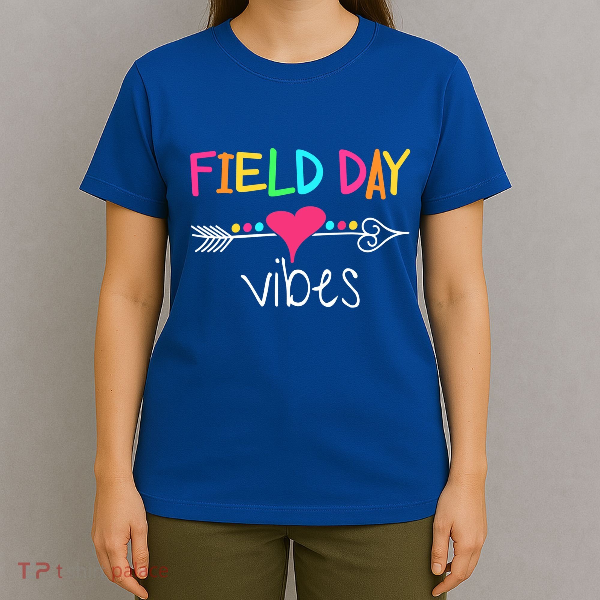 Ield Day Vibes Last Day Of School Field Day Teachers Gift T-Shirt