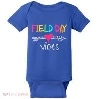 Ield Day Vibes Last Day Of School Field Day Teachers Gift Baby Bodysuit thumb 0